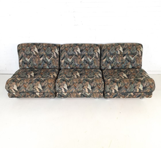 Image 1 of Vintage modulaire bank 3 delig mid century modern design