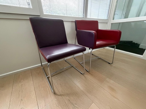 4x Leolux dining chairs