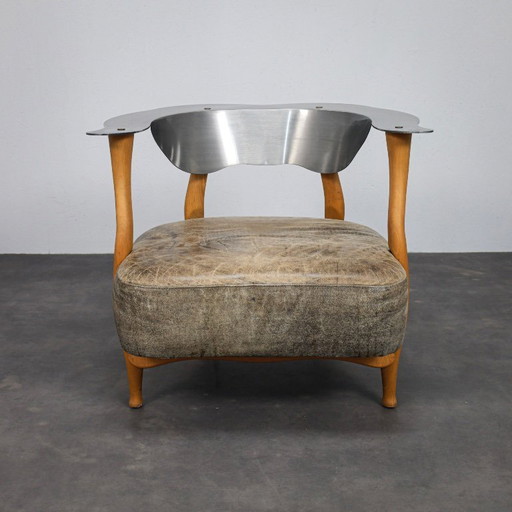 Fauteuil lounge postmoderne Fantasy Island de Kurt Bayer, années 1980