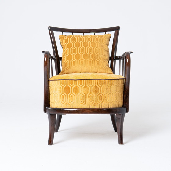 Image 1 of 2x Hungarian Art-Deco Armchairs 1920s