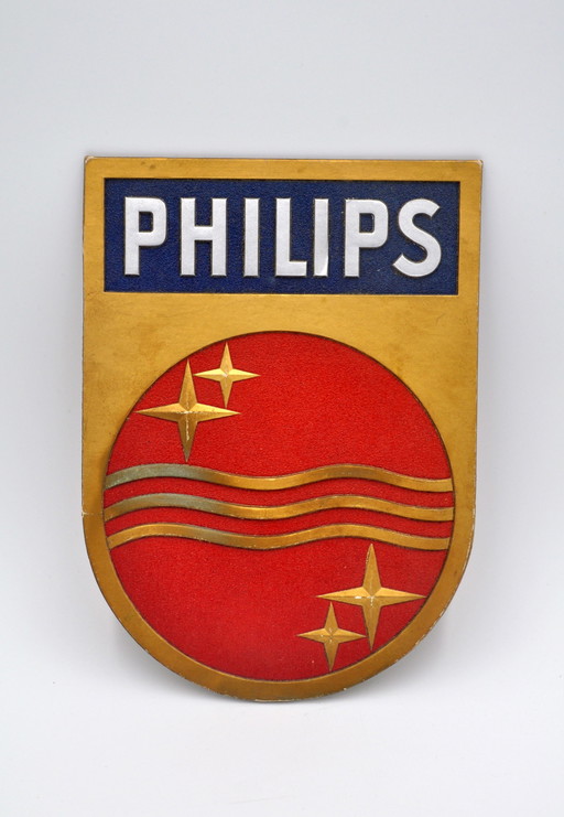 Insegna pubblicitaria vintage della Philips (design Louis Kalff)