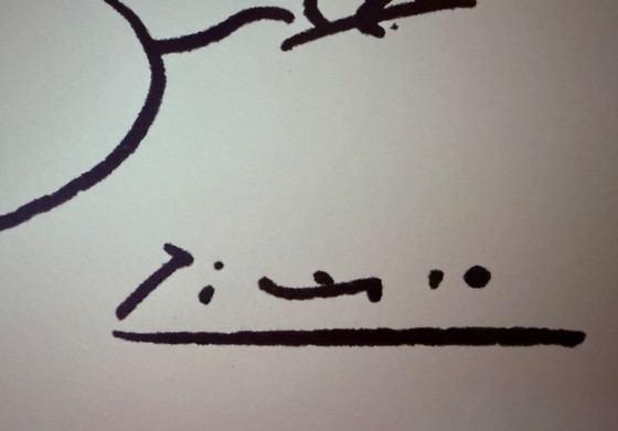 Image 1 of Pablo Picasso: "The Dove of Peace, 1945." Signed in the plate.