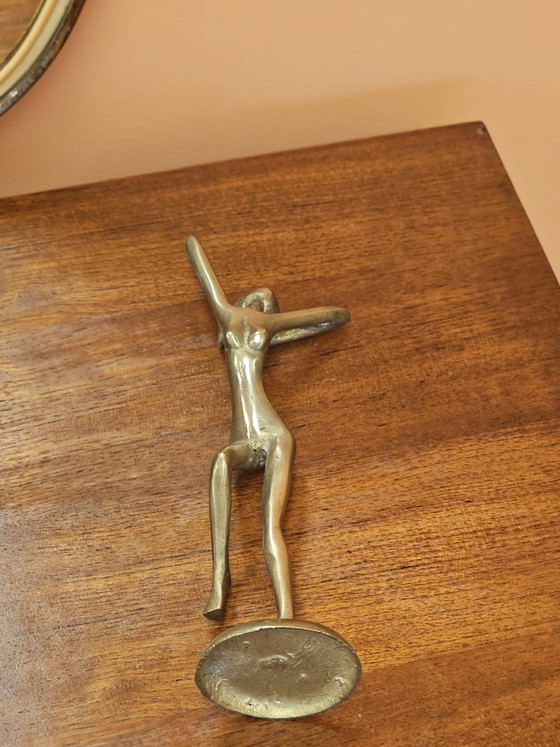 Vintage Brass Figurine Dancing Woman Ballerina – Decorative Objects (photo 8 of 8)