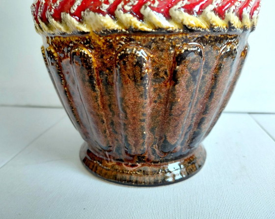 Vintage WGP Vase Bay Keramik, 72/25 Beautiful Relief, 60/70 – Ceramic (photo 5 of 9)