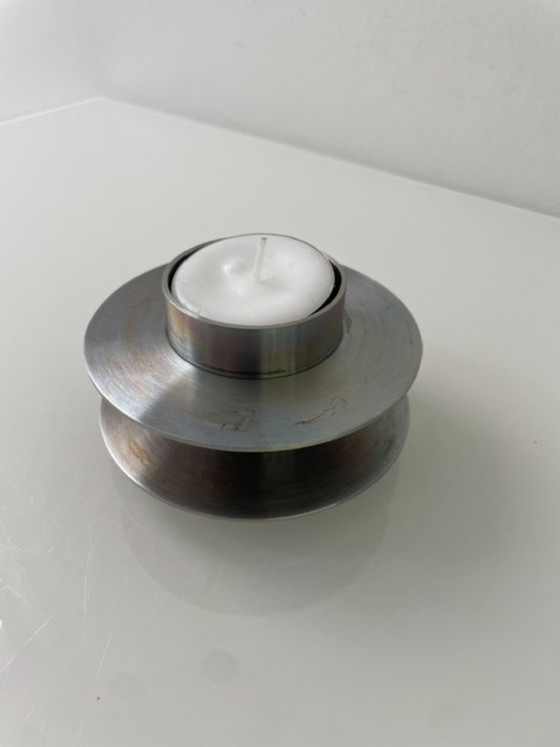 Image 1 of Set di 2 portacandele ZACK in acciaio inox – Design tedesco