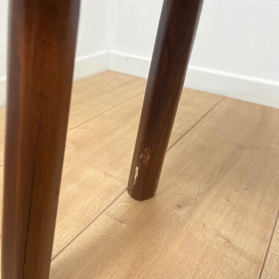 Image 1 of Rustic bench in solid elm, wabi sabi style, Mid-20th century.