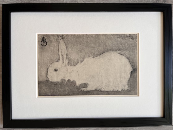 Image 1 of Jan Mankes 1889-1920 / Héliogravure Lapin blanc 1923