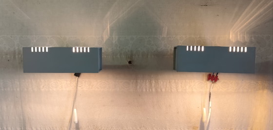 Modernistische beige metalen Wandlampen - Mid.XXeme (photo 5 of 10)