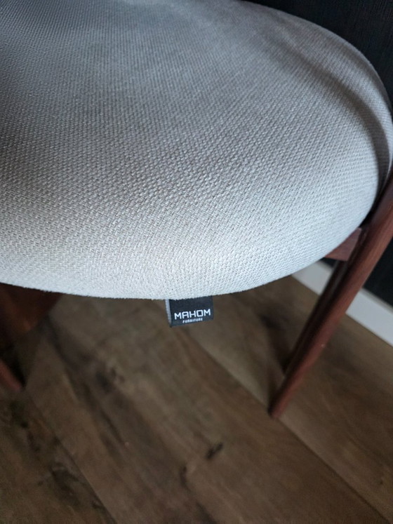 Esszimmerstühle – Mahom Furniture, Stoff, Holz (photo 5 of 6)