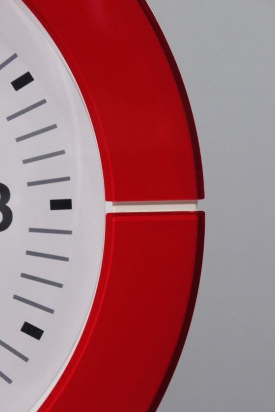 Image 1 of Large Vintage Wall Clock GUZZINI Design Furio Minuti Italy 1990s