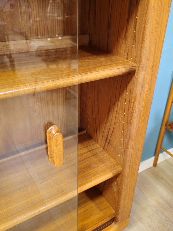 Image 1 of Vintage Teakhouten Vitrinekast Silkeborg Vitrine Kast Kastje