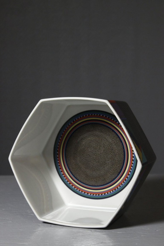Barbara Brenner & Rosenthal - Zeshoekige Kom Scenario Metropol Design Memphis – Servies, Ceramic (photo 3 of 9)