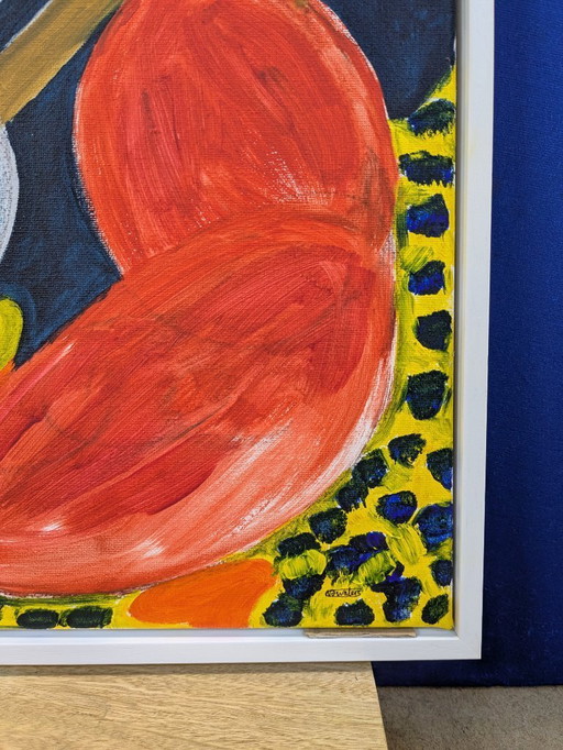 SOFT CELL ANIMAL PRINT INTERIOR ORIGINAL NIGEL WATERS AFTER HOWARD HODGKIN