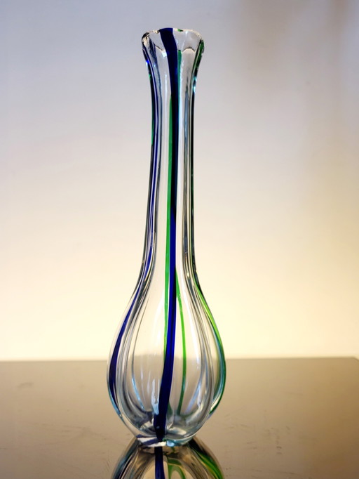 Murano Glass Vase, Archimede Seguso, Mid - Century, Italy, Years 1960-70