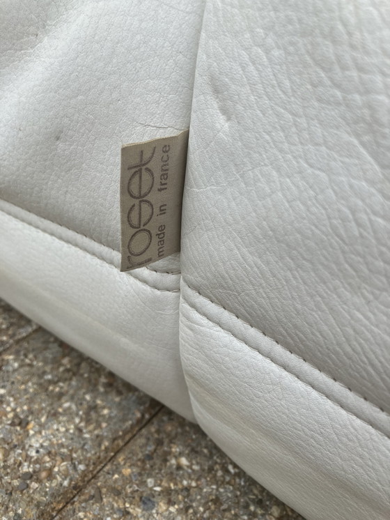 Image 1 of 100% autentico Ligne Roset Togo 1 posto, pelle bianco sporco '87