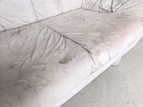 Image 1 of Vintage sofa couch dupe Burkhardt Vogtherr leather two-seater