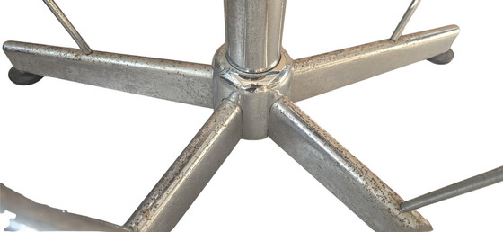 Image 1 of Industrial Technical Stool in Wood and Metal (Adjustable)