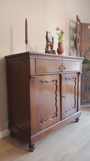 Armario de pedestal Biedermeier antiguo y auténtico | 1875