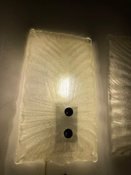 Image 1 of Pareja de apliques Mazzega cristal de murano , Italia años 70