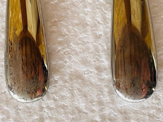 Image 1 of Vintage, Silver-Plated Lobster Forks & Cracker by Silea, Set of 7