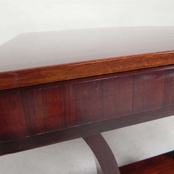 Image 1 of Art-Deco-Esstisch, Palisanderfurnier, ausziehbar auf 248 cm, 1930er Jahre