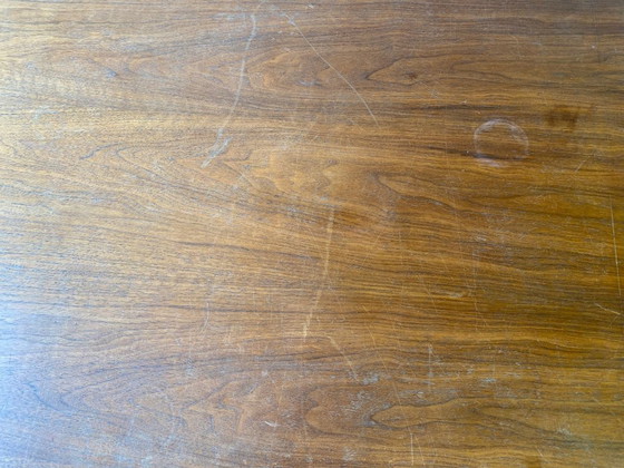 Table Gispen originale avec plateau en noyer – Tables de salle à manger, Wood (photo 4 of 5)