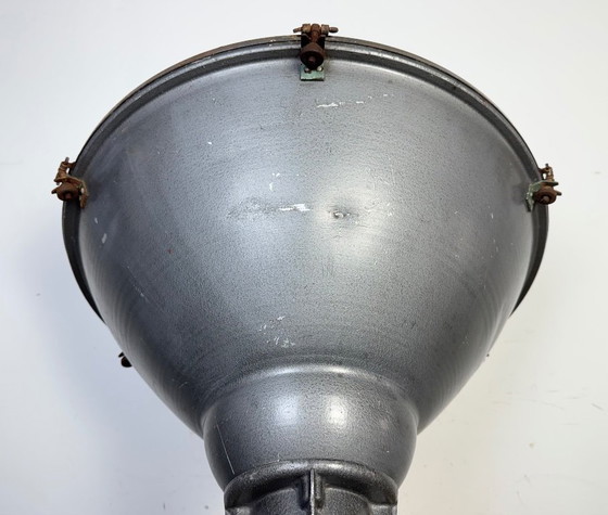 Image 1 of Large Vintage Industrial Aluminium Factory Wall Spotlight, 1970s