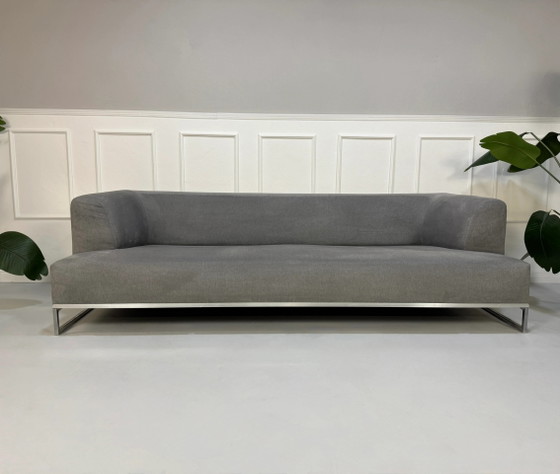 Image 1 of B&B Italia Solo Sofa Grau Stoff Tisch: Tavolo + Hocker