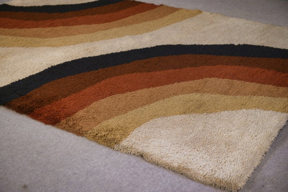 Image 1 of Vloerkleed geproduceerd door Herforder Teppiche Design Pop Art jaren 70