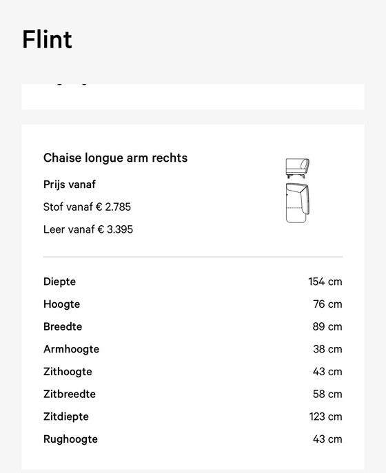 Image 1 of Sofá esquinero Leolux Flint, cuero Ceras