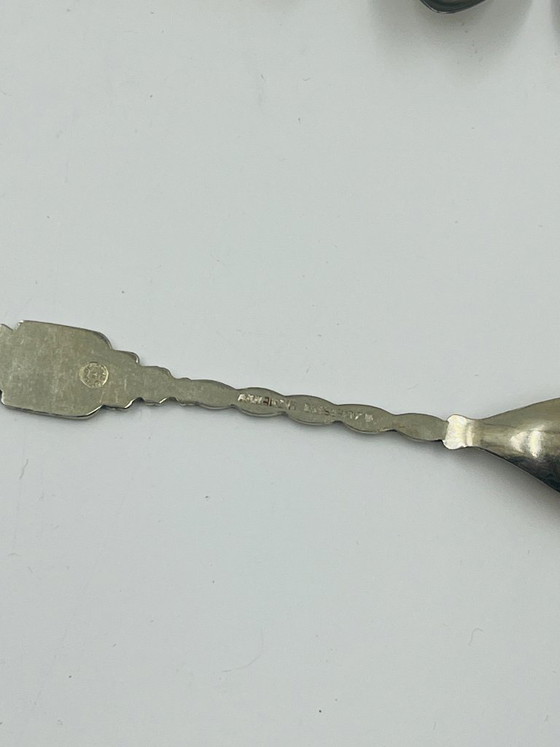 Set of 7 Heraldic City Souvenir Spoons – Cutlery Sets, Metal (photo 8 of 11)