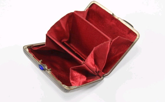 Image 1 of Portefeuille en argent 875 orné d'une tête d'éléphant en relief