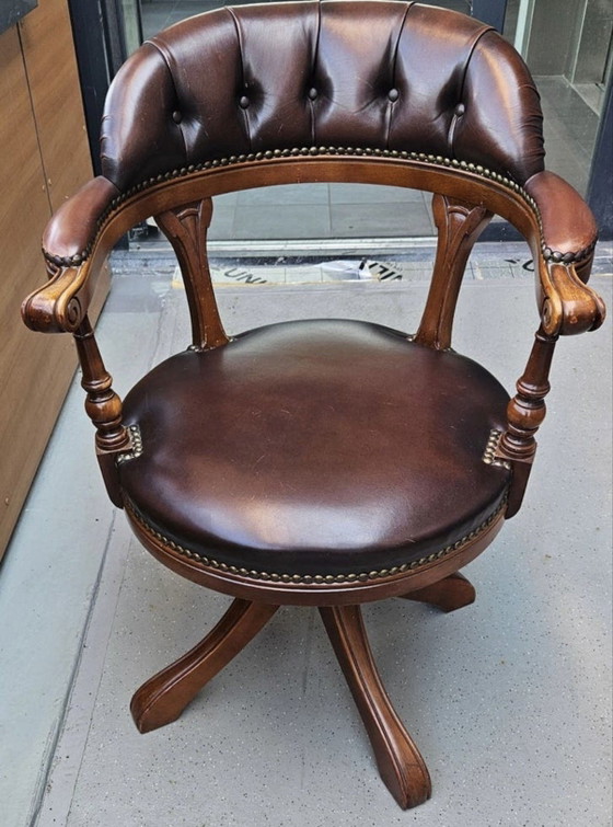 Image 1 of Chesterfield captains chair 