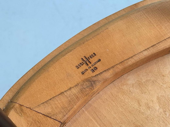 Image 1 of Set of 6 rare Fannet Chairs by Erik Fryklund for Hagafors, Sweden, 1950s