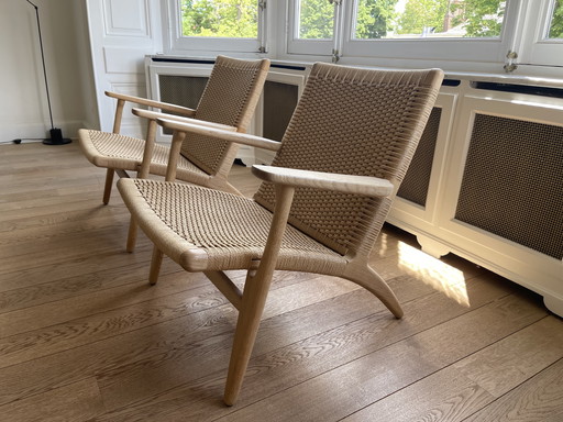 2x lounge chair CH25 Carl Hansen