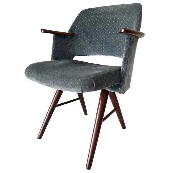 Image 1 of Set di sedie vintage FT30 di metà secolo, poltrone Pastoe grigio-blu anni '60