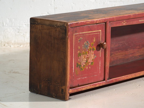 Antique low cabinet in elm wood – China, circa 1900 – Sideboard cabinet, Iron (photo 13 of 40)