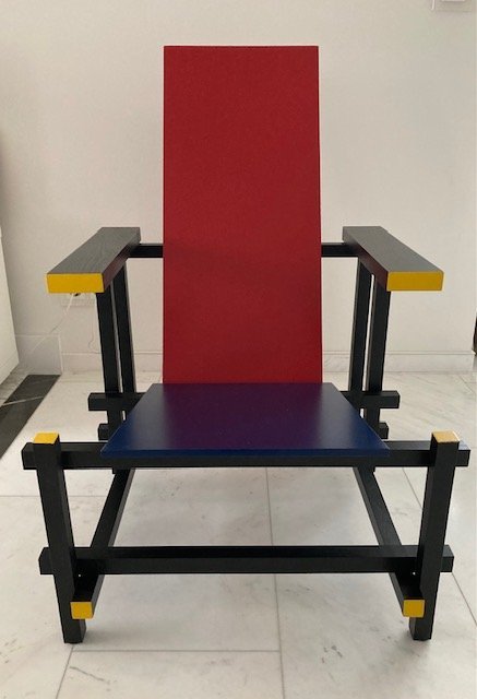 Image 1 of Rot-blauer Stuhl Gerrit Rietveld