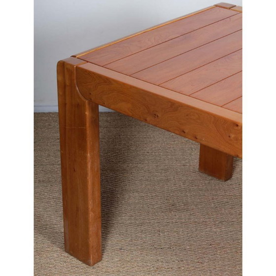 Image 1 of Mesa de comedor de olmo para Maison Regain, 1970
