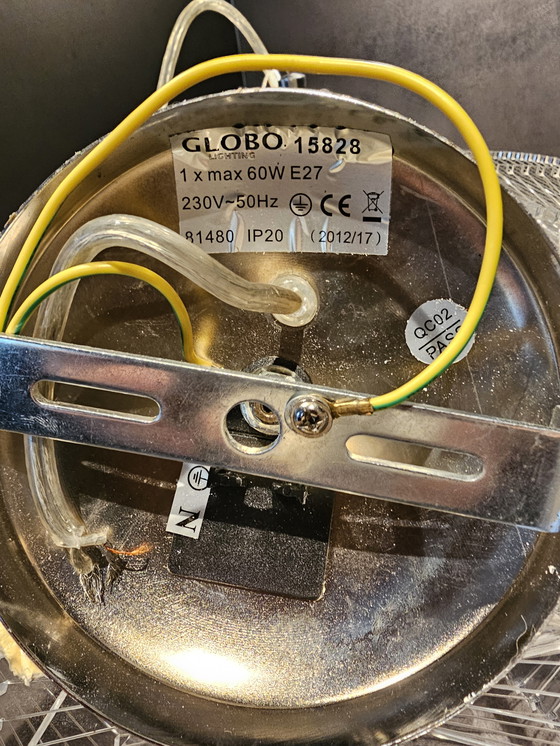 Image 1 of Spacecage plexiglass wire lamp, ø48cm