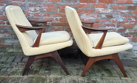 Deux Fauteuils design vintage. Karl Edvard Korseth. LK Hjelle, Bois, Autre, Jaune (photo 4 sur 15)