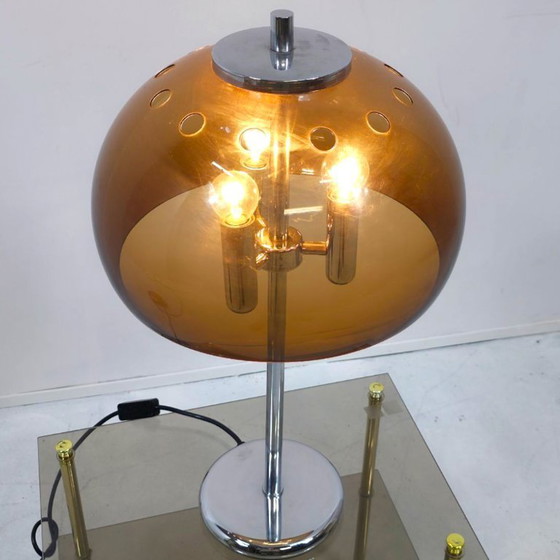 Image 1 of Lámpara de hongo de la era espacial, cromo de los años 60