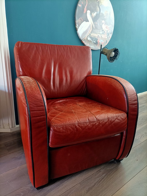 Fauteuil vintage en cuir
