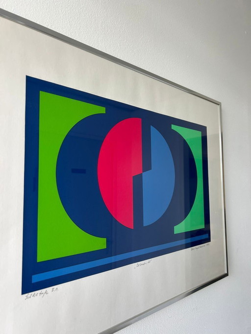Lithografie Hans August Andersen Deens 1988 gelimiteerd