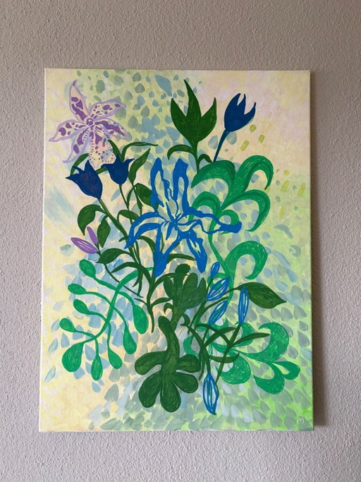 Heartbreak 1 - Painting (Flowers, Floral) - 55 x 75