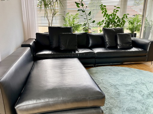 Minotti Sofá de diseño “Albers” 3 piezas – modulaire banken, Leather, Metal