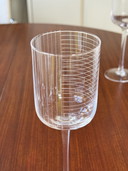 Set of 4 House Doctor wine glasses - minimalist design - transparent glass