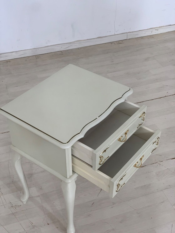 Image 1 of Chippendale chest of drawers bedside table side table shelf