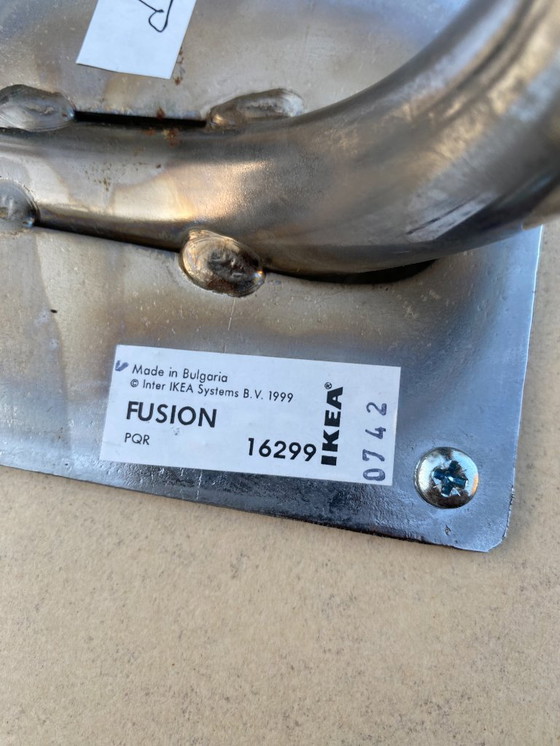 Image 1 of Mesa de teca Sam y cuatro sillas, modelo Fusion, de Sandra Kragnert para IKEA, Suecia, años 90