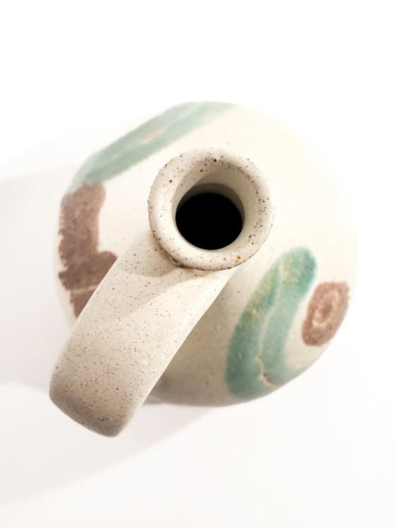 Bruno Gambone, bemalter Keramikkrug/Vase aus den 1970er Jahren – Dekorative Objekte, Ceramic (photo 9 of 14)